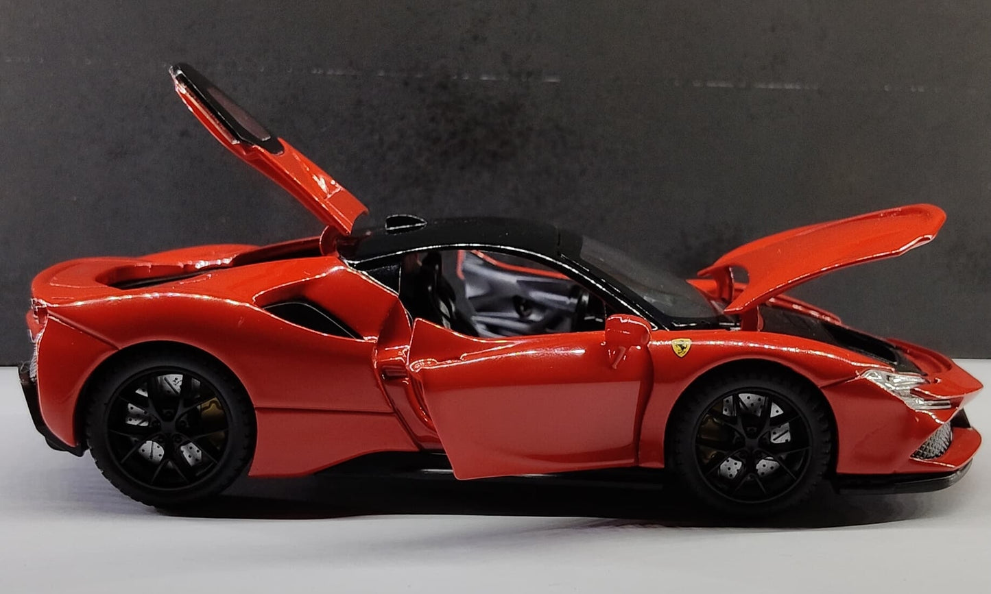 Ferrari SF90 Stradale – 1:32 Die-Cast Model with Lights & Pullback Action