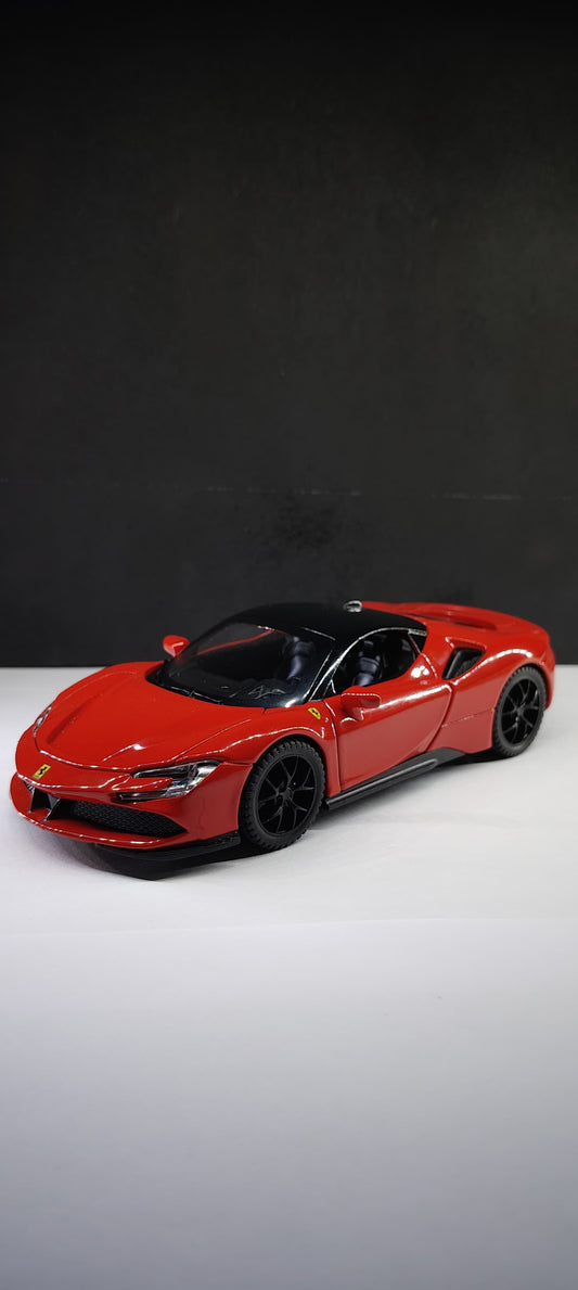 Ferrari SF90 Stradale – 1:32 Die-Cast Model with Lights & Pullback Action